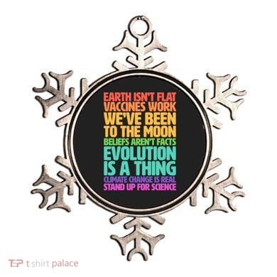 The Earth Isn't Flat Stand Up For Science Ornament