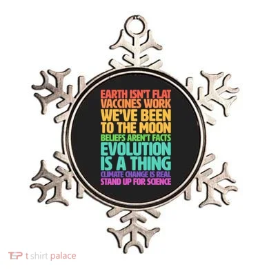 The Earth Isn't Flat Stand Up For Science Ornament
