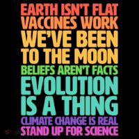 The Earth Isn't Flat Stand Up For Science Ornament thumb 1