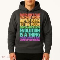 The Earth Isn't Flat Stand Up For Science Hoodie thumb 2