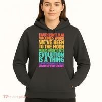 The Earth Isn't Flat Stand Up For Science Hoodie thumb 5