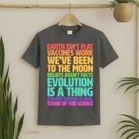 The Earth Isn't Flat Stand Up For Science T-Shirt thumb 2