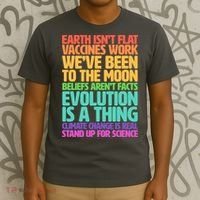 The Earth Isn't Flat Stand Up For Science T-Shirt thumb 3
