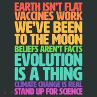 The Earth Isn't Flat Stand Up For Science Backpack thumb 2