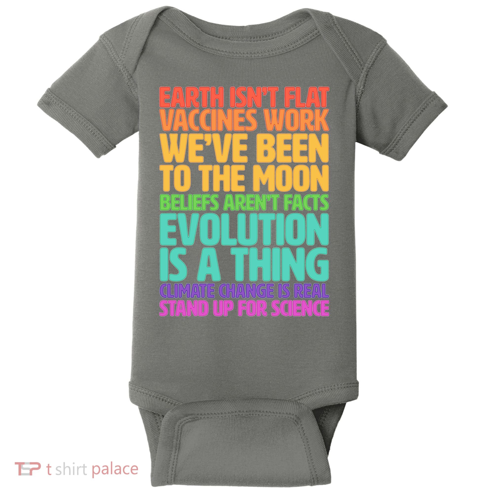 The Earth Isn't Flat Stand Up For Science Baby Bodysuit