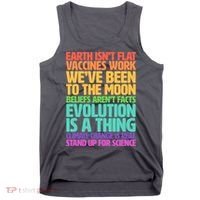 The Earth Isn't Flat Stand Up For Science Tank Top thumb 0