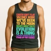 The Earth Isn't Flat Stand Up For Science Tank Top thumb 3