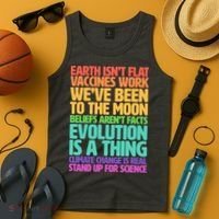 The Earth Isn't Flat Stand Up For Science Tank Top thumb 4