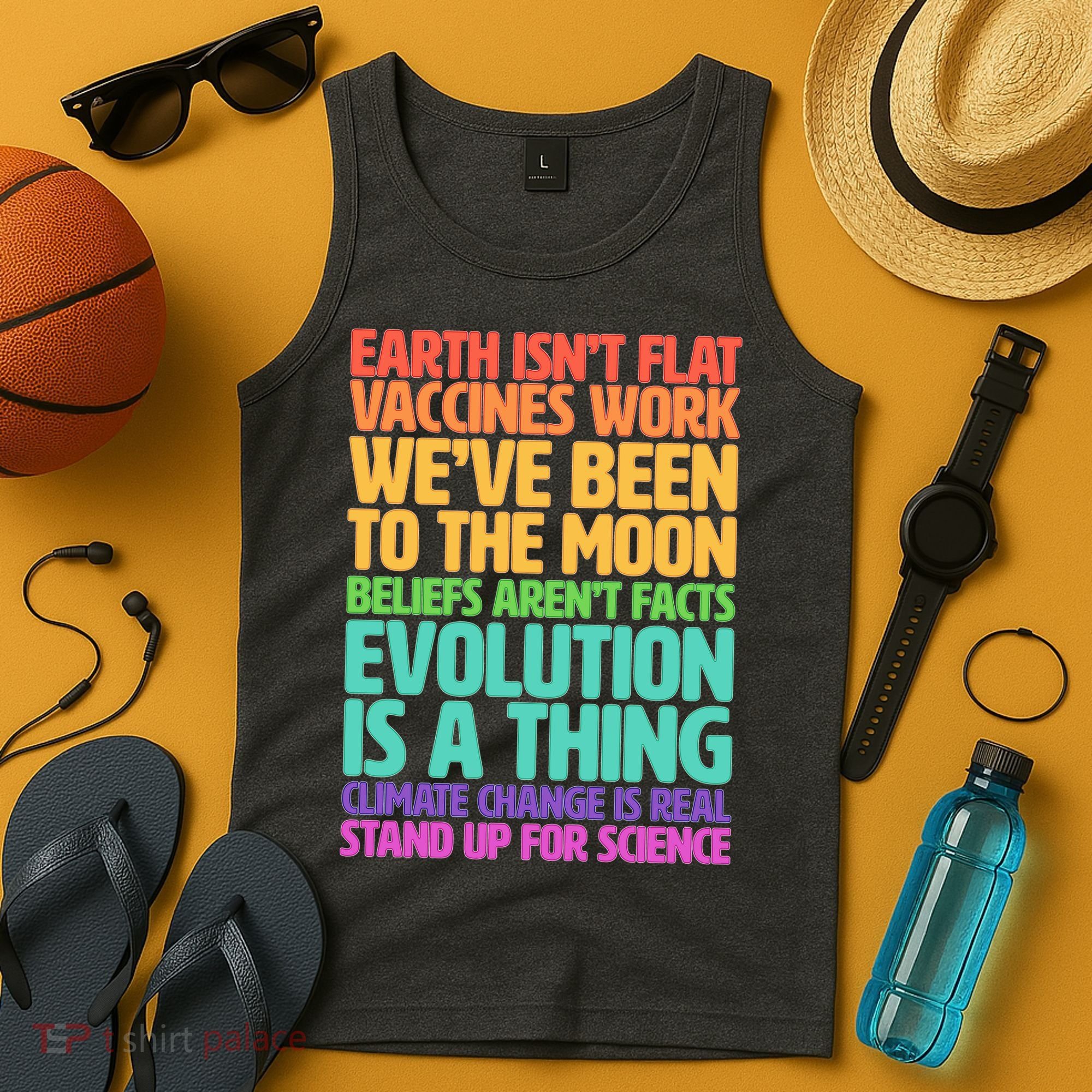 The Earth Isn't Flat Stand Up For Science Tank Top