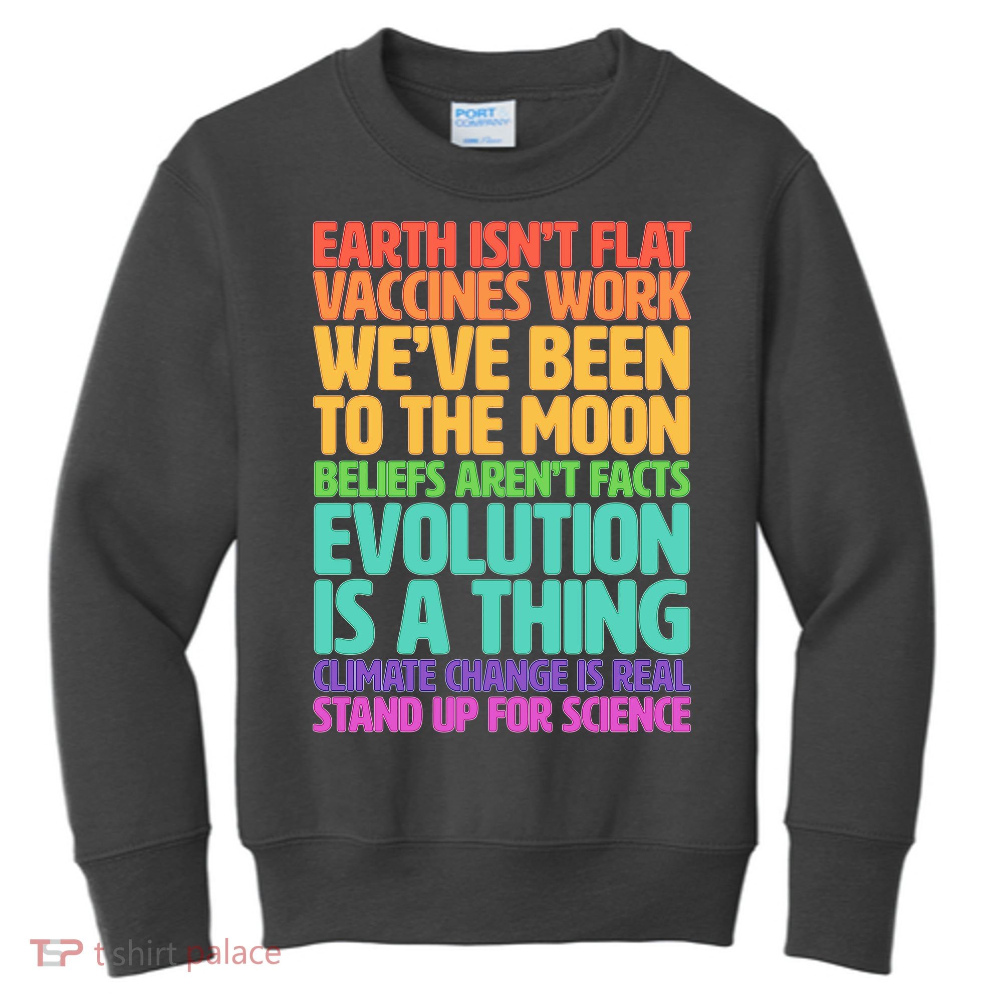 The Earth Isn't Flat Stand Up For Science Kids Sweatshirt