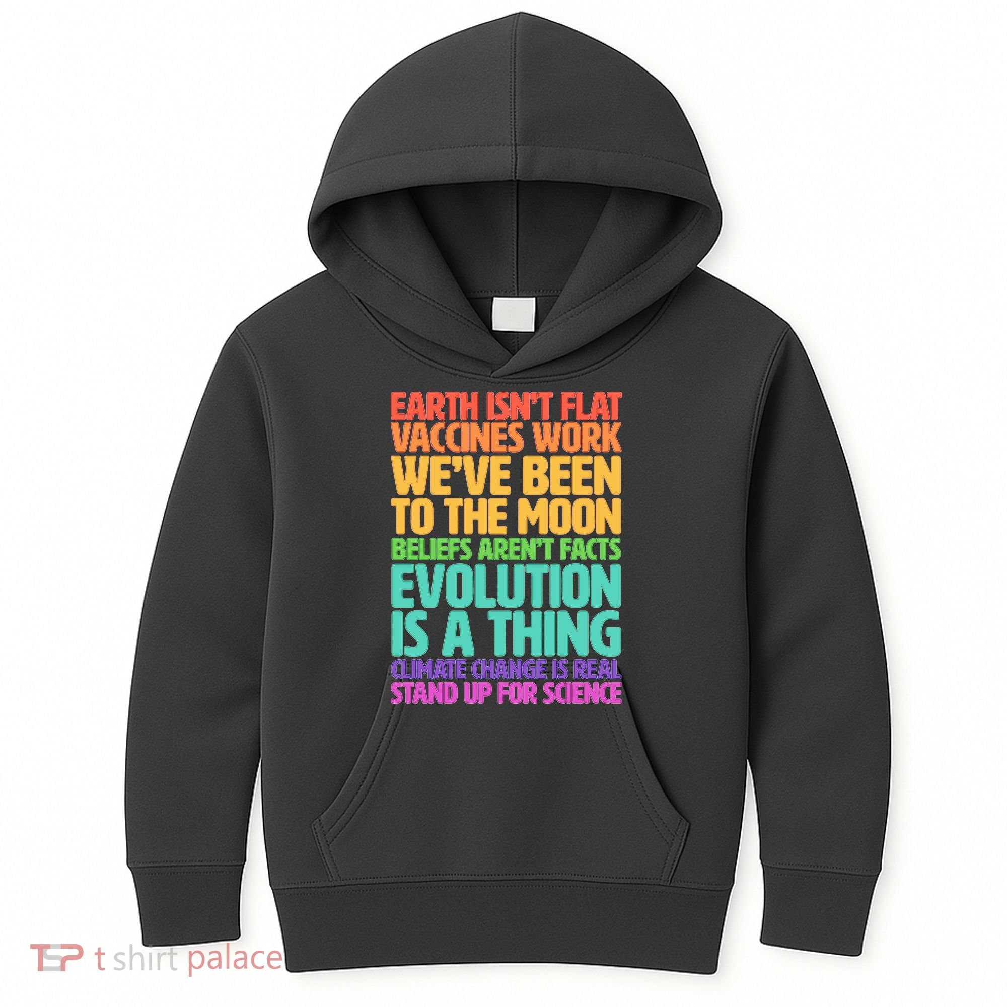 The Earth Isn't Flat Stand Up For Science Kids Hoodie