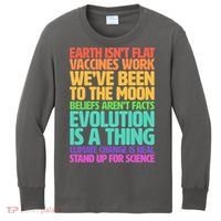 The Earth Isn't Flat Stand Up For Science Kids Long Sleeve Shirt thumb 0