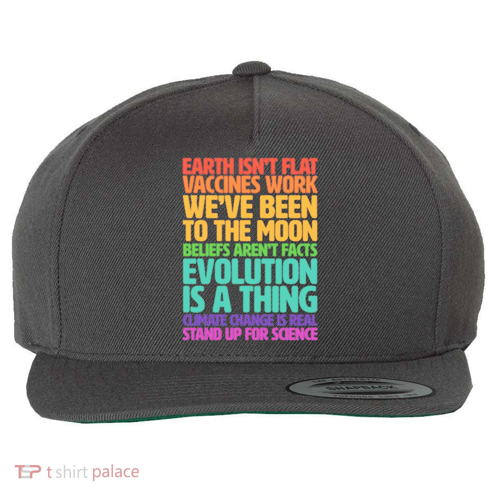 The Earth Isn't Flat Stand Up For Science Wool Snapback Cap