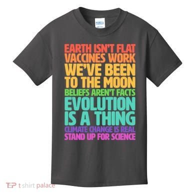 The Earth Isn't Flat Stand Up For Science Kids T-Shirt