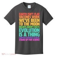The Earth Isn't Flat Stand Up For Science Kids T-Shirt thumb 0