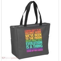 The Earth Isn't Flat Stand Up For Science Tote Bag thumb 2