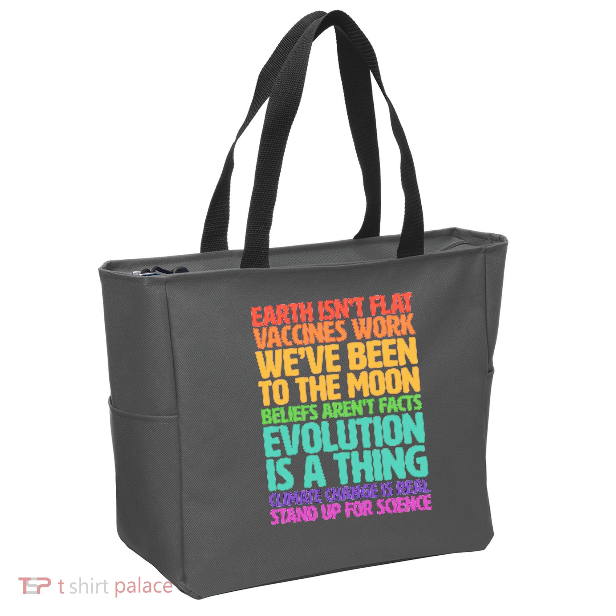 The Earth Isn't Flat Stand Up For Science Tote Bag