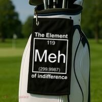 The Element Meh Of Indifference Golf Towel thumb 2