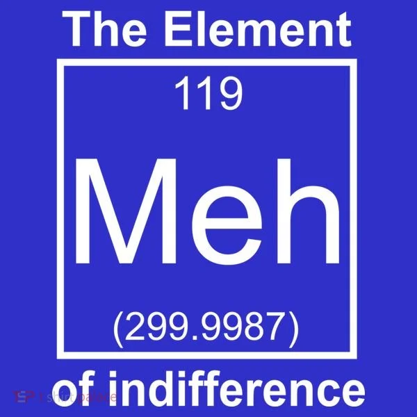 The Element Meh Of Indifference Toddler Hoodie