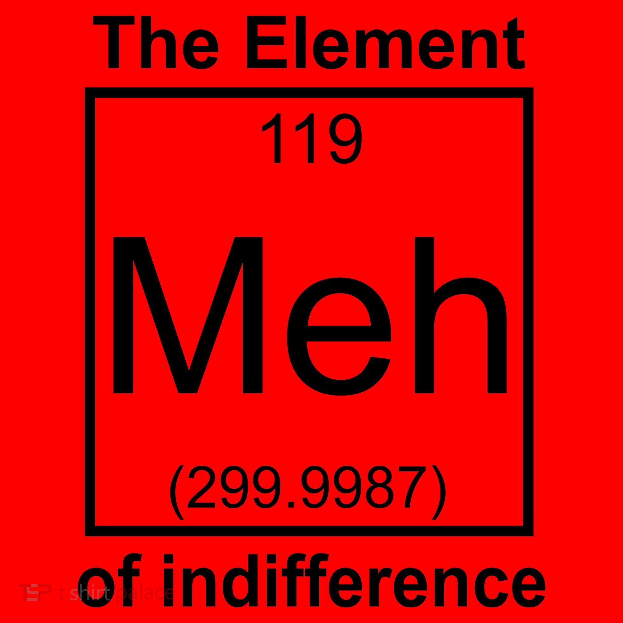 The Element Meh Of Indifference Santa Hat