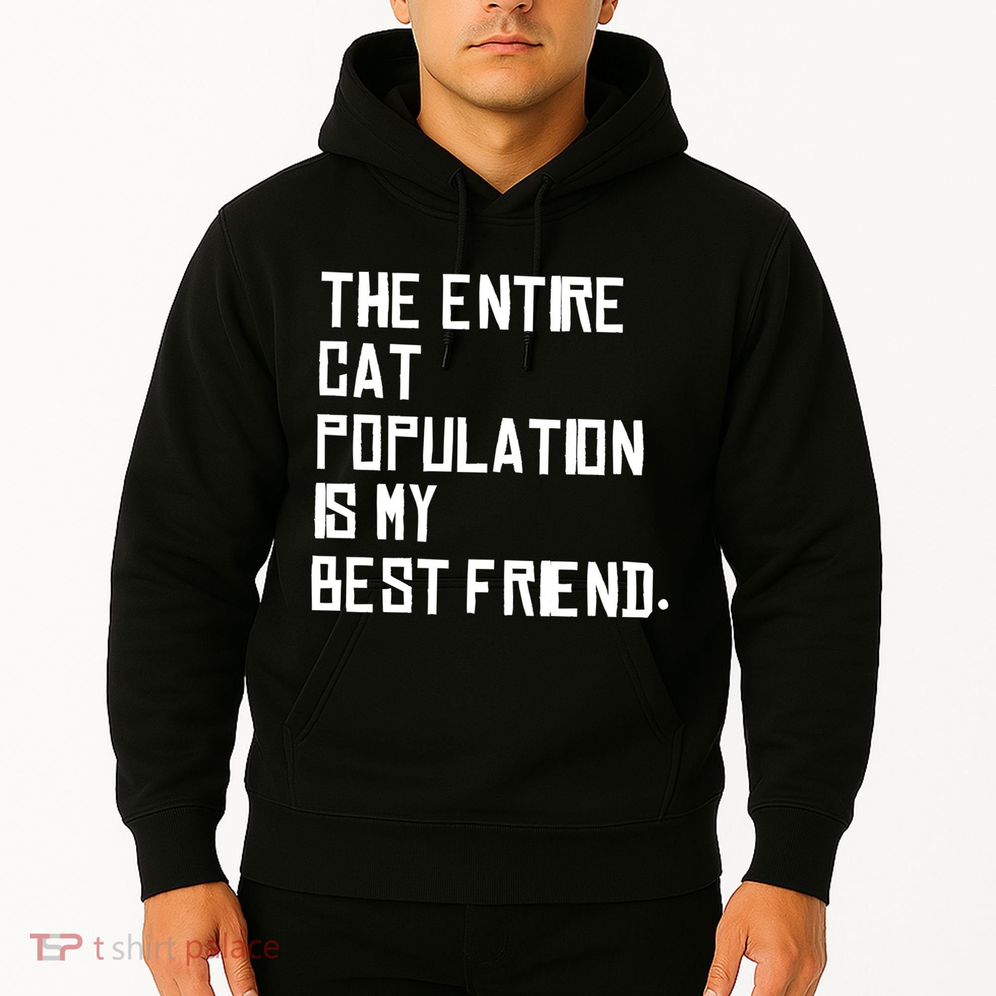 The Entire Cat Population Is My Best Friend Hoodie