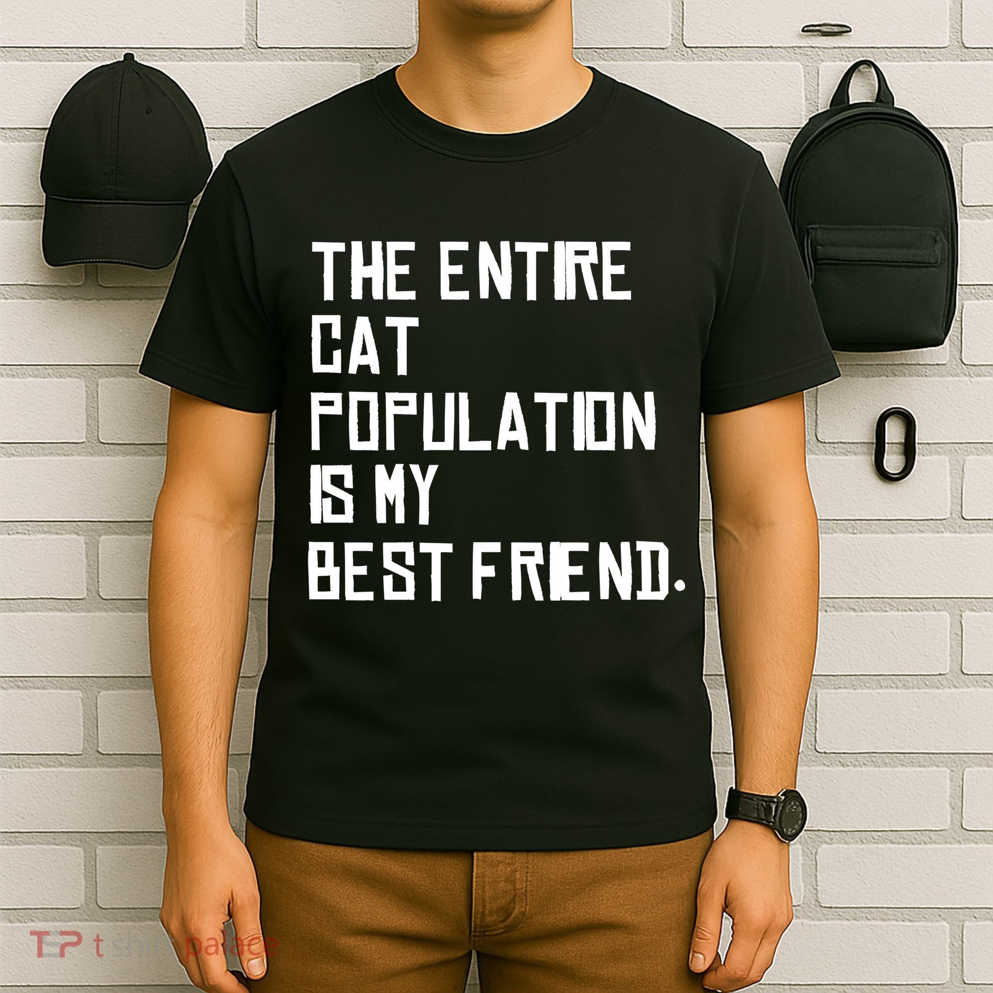 The Entire Cat Population Is My Best Friend T-Shirt