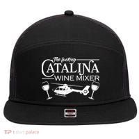 The F***ing Catalina Wine Mixer 7 Panel Mesh Trucker Snapback Hat thumb 0