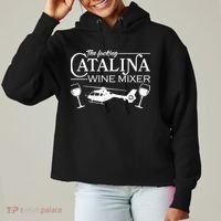 The F***ing Catalina Wine Mixer Ladies Heavyweight Boxy Pullover Hoodie thumb 0