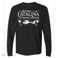 The F***ing Catalina Wine Mixer Comfort Colors Heavyweight Long Sleeve T-Shirt thumb 0