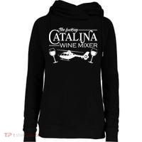 The F***ing Catalina Wine Mixer Womens Funnel Neck Pullover Hood thumb 0