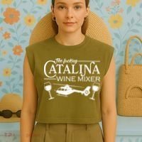 The F***ing Catalina Wine Mixer Garment-Dyed Women's Muscle Tee thumb 4