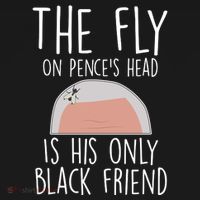 The Fly On Pence's Head Is His Only Black Friend Bucket Hat thumb 4