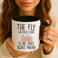 The Fly On Pence's Head Is His Only Black Friend Coffee Mug thumb 3