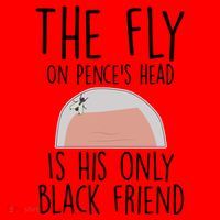 The Fly On Pence's Head Is His Only Black Friend Santa Hat thumb 1