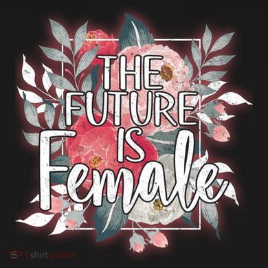 The Future Is Female Hooded Wearable Blanket
