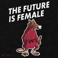 The Future Is Female Funny Splinter Meme Ladies PosiCharge Tri-Blend Wicking Tank thumb 2