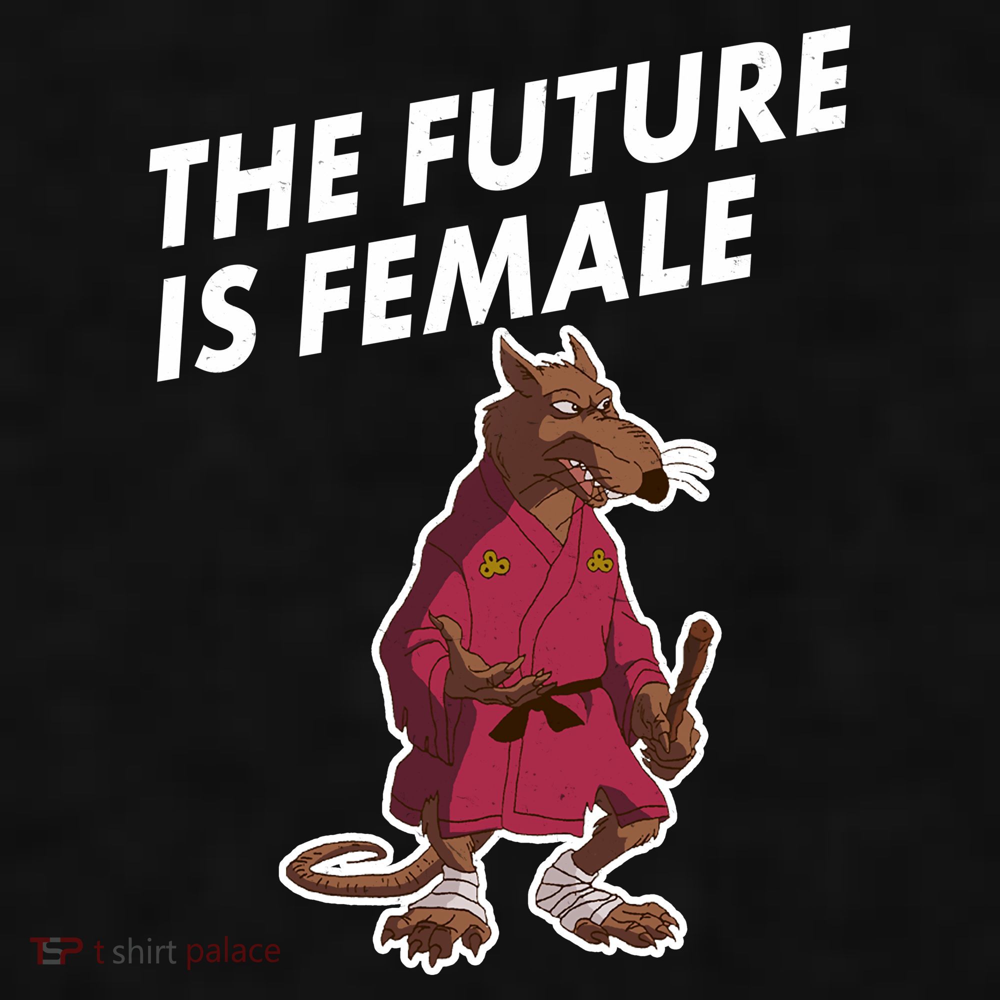 The Future Is Female Funny Splinter Meme Ladies PosiCharge Tri-Blend Wicking Tank