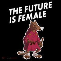 The Future Is Female Funny Splinter Meme USA-Made Doggie Bandana thumb 2