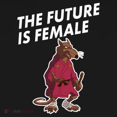 The Future Is Female Funny Splinter Meme Flat Bill Trucker Hat