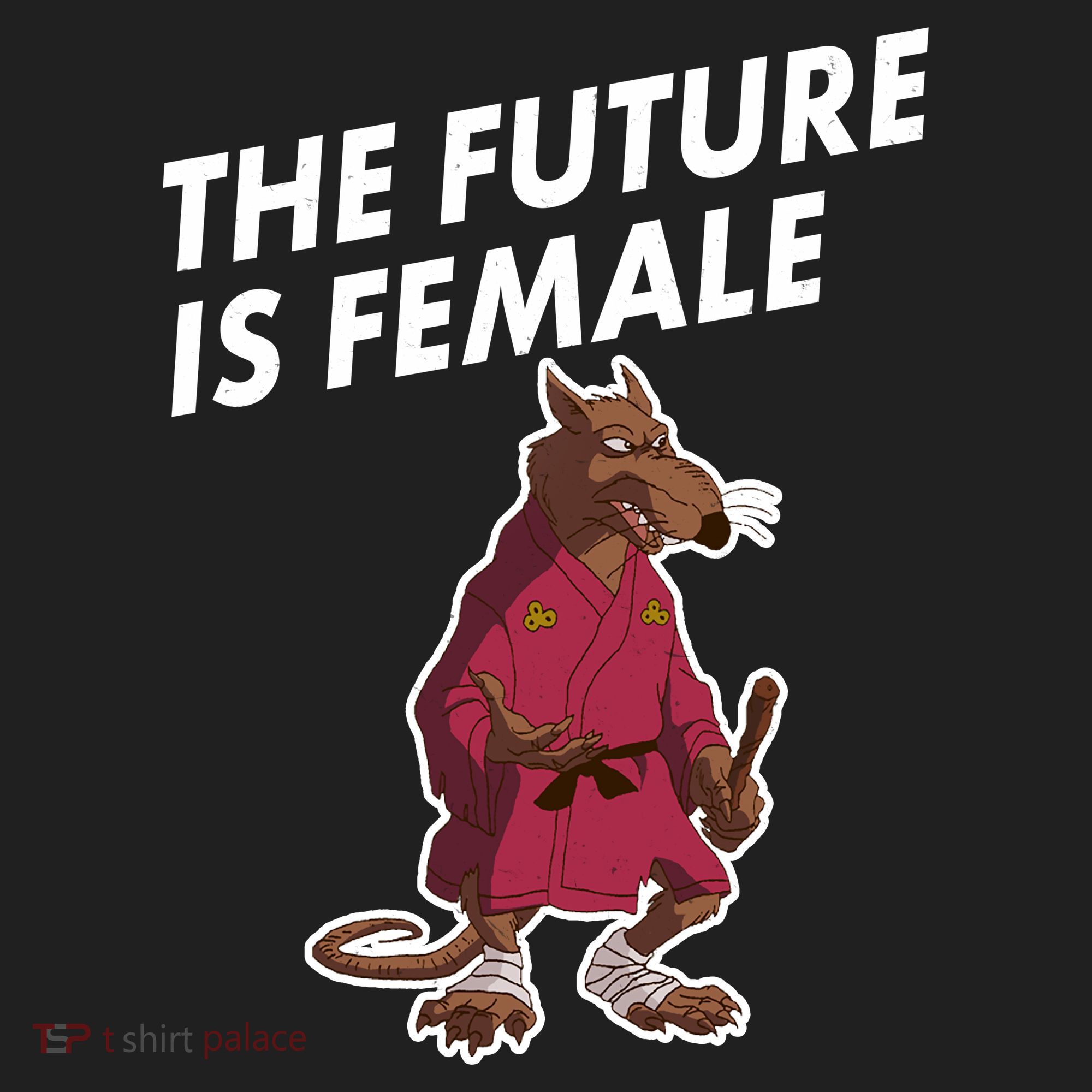 The Future Is Female Funny Splinter Meme Golf Towel