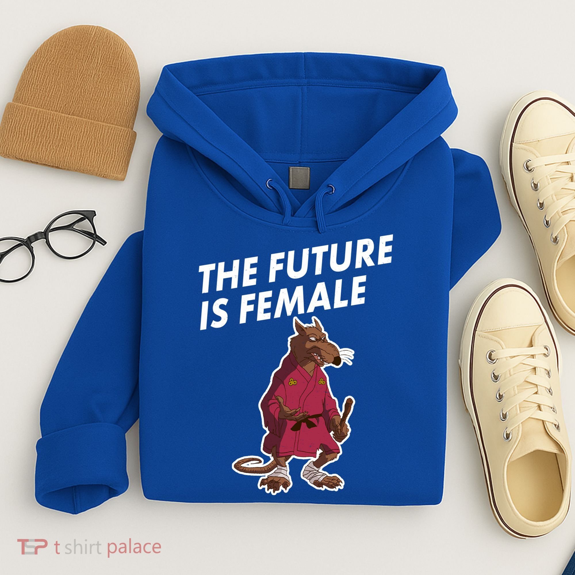 The Future Is Female Funny Splinter Meme Hoodie