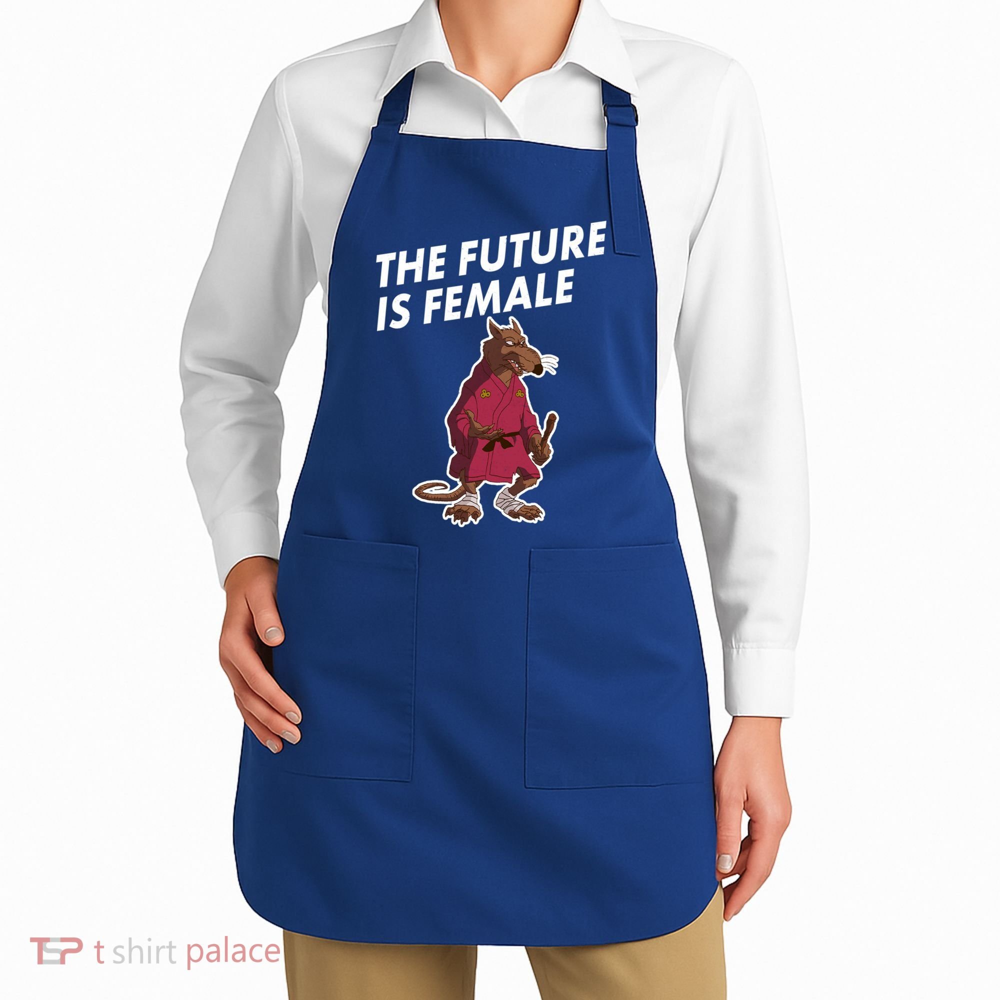 The Future Is Female Funny Splinter Meme Apron