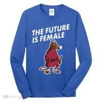The Future Is Female Funny Splinter Meme Tall Long Sleeve Shirt thumb 0