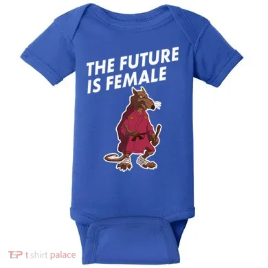 The Future Is Female Funny Splinter Meme Baby Bodysuit