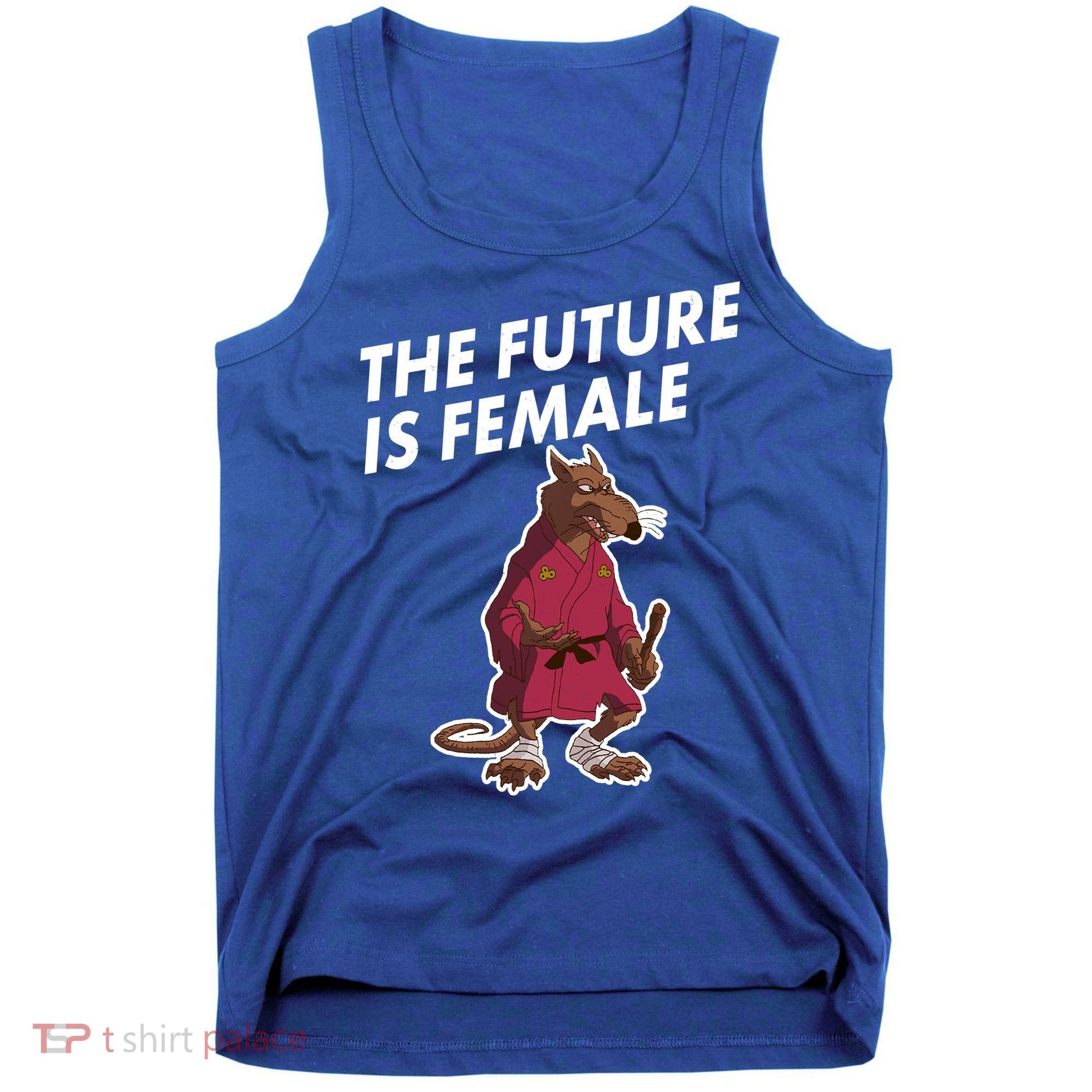 The Future Is Female Funny Splinter Meme Tank Top