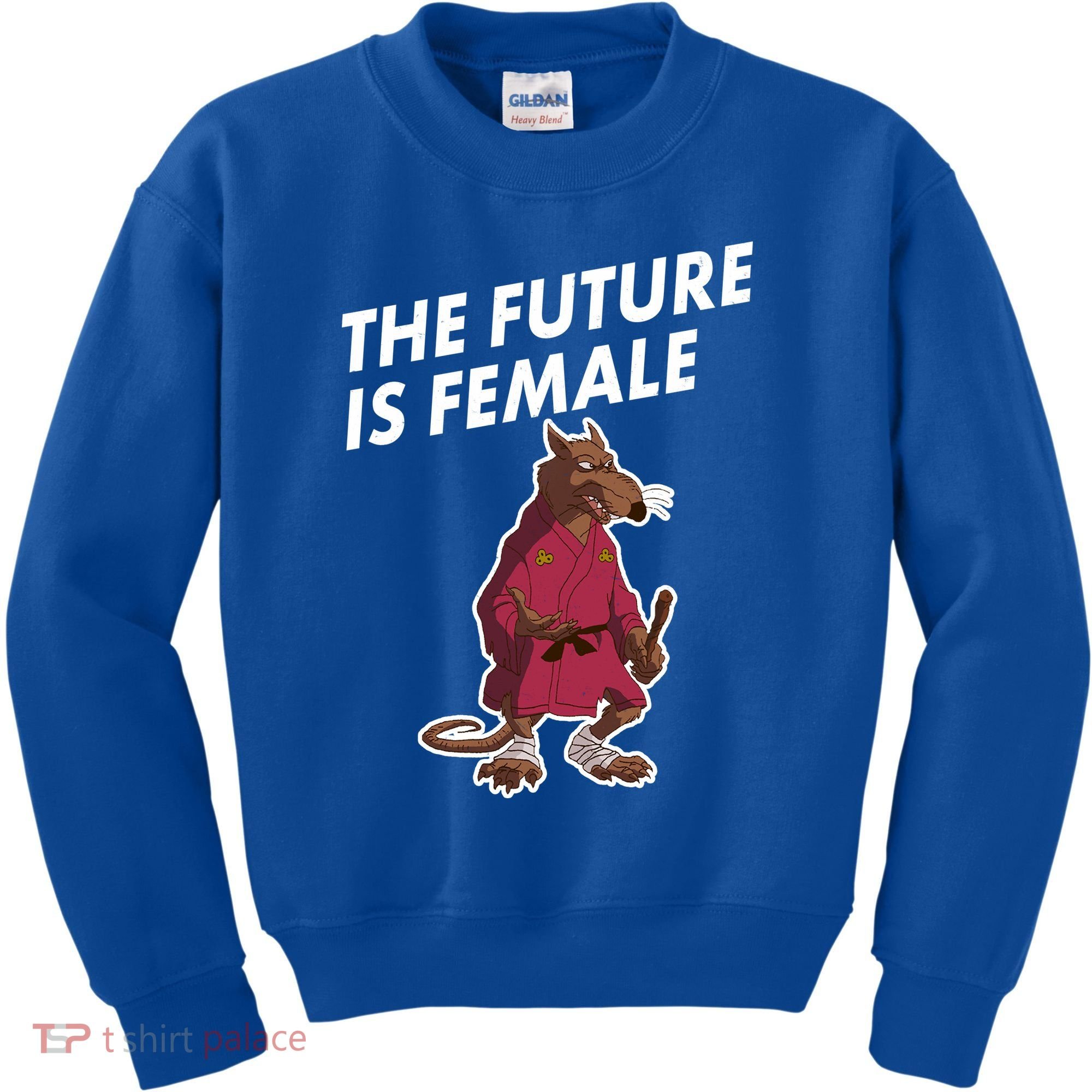 The Future Is Female Funny Splinter Meme Kids Sweatshirt