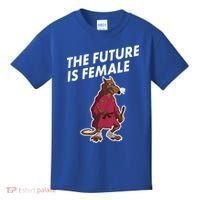 The Future Is Female Funny Splinter Meme Kids T-Shirt thumb 0