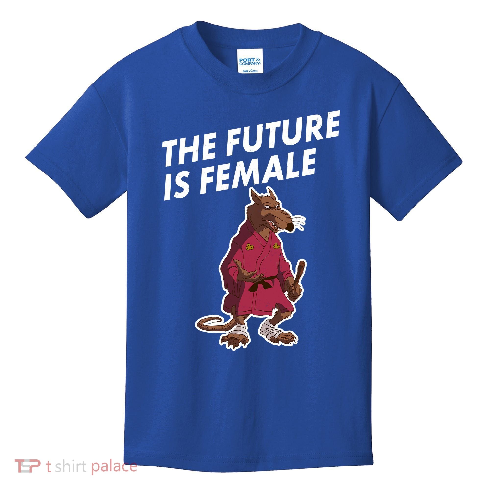 The Future Is Female Funny Splinter Meme Kids T-Shirt