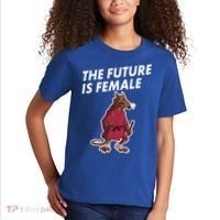 The Future Is Female Funny Splinter Meme Kids T-Shirt thumb 2