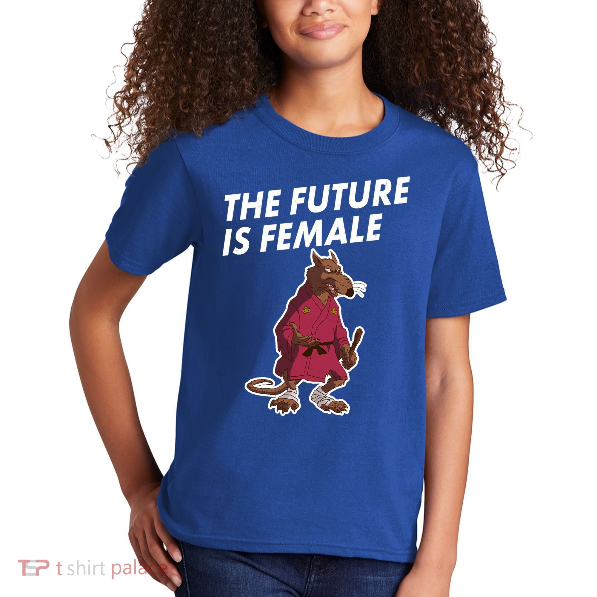 The Future Is Female Funny Splinter Meme Kids T-Shirt